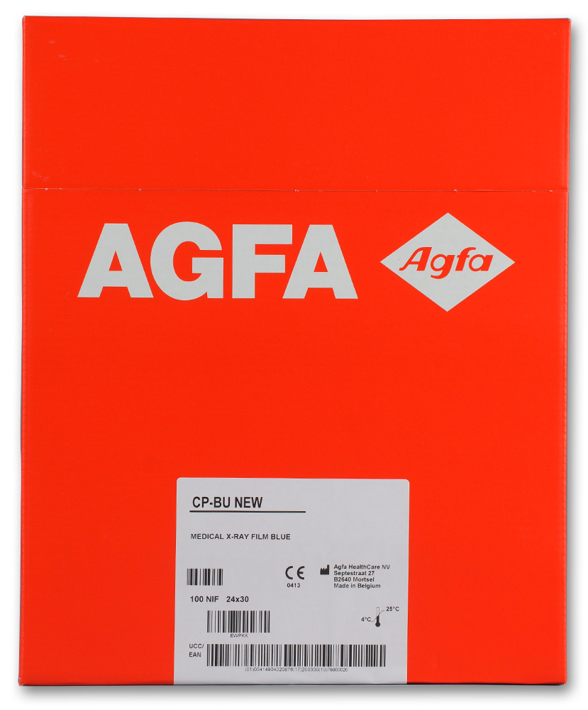 Медична рентгенiвська плiвка в аркушах CP-BU M NIF 24x30, №100 аркушів